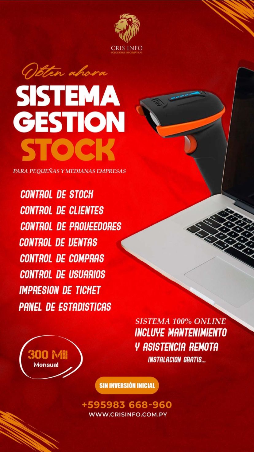 Producto: SISTEMA GESTION DE STOCK